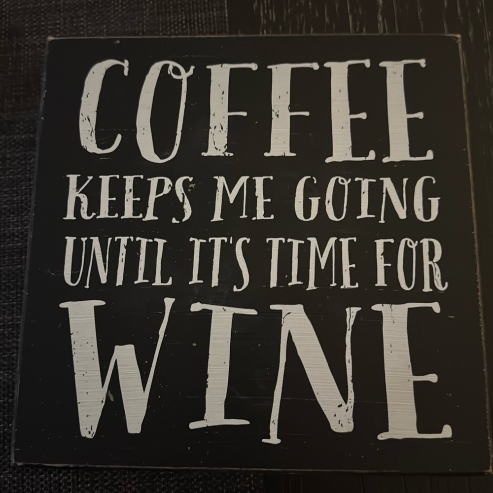 Coffee wine sign